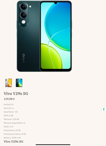Cellulare smartphone vivo - cellulare, y29s